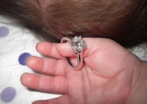 baby and ring baby and ring