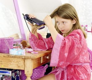tween flat ironing